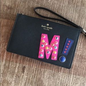 Kate Spade hartley lane initial leila “M”